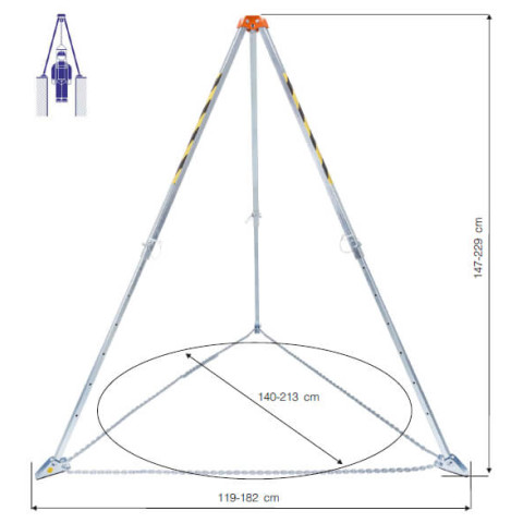 Тринога алюмінієва PROTEKT TM-9 AT 011