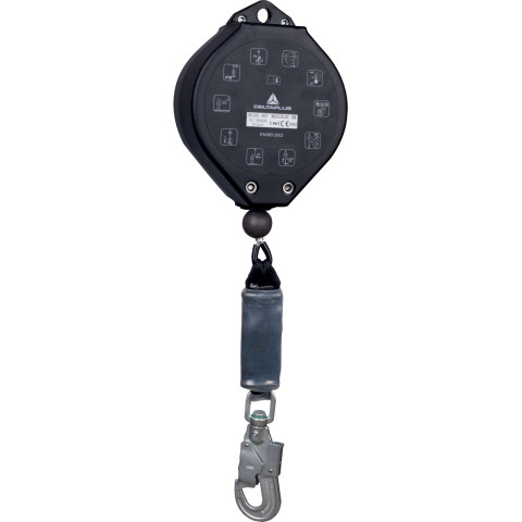 Страхувальний інерційний пристрій Delta Plus MAXIBLOCK зі стальним тросом 15м AN10015T