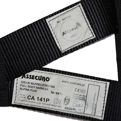 Пояс лямковий ASSECURO ALPINA PLUS QUICK NFC CA141PQ