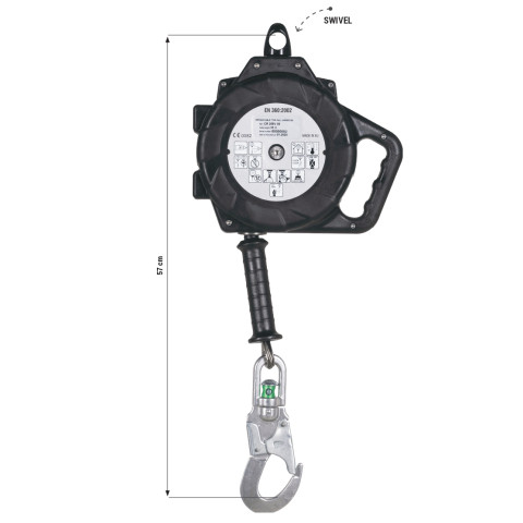 Механічний страхувальний пристрій PROTEKT з нержавіючим тросом 8м CR 255V 08