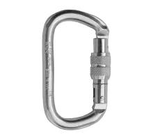 Карабін овальний Up Sky Oval-D сталевий з гвинтовою муфтою